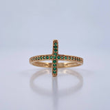 Anillo Cruz 1.75gr / T7 1/4 / Oro 18K $