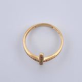 Anillo Cruz 1.75gr / T7 1/4 / Oro 18K $