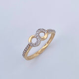 Anillo Infinito 1.55gr / T6 / Oro 18K $