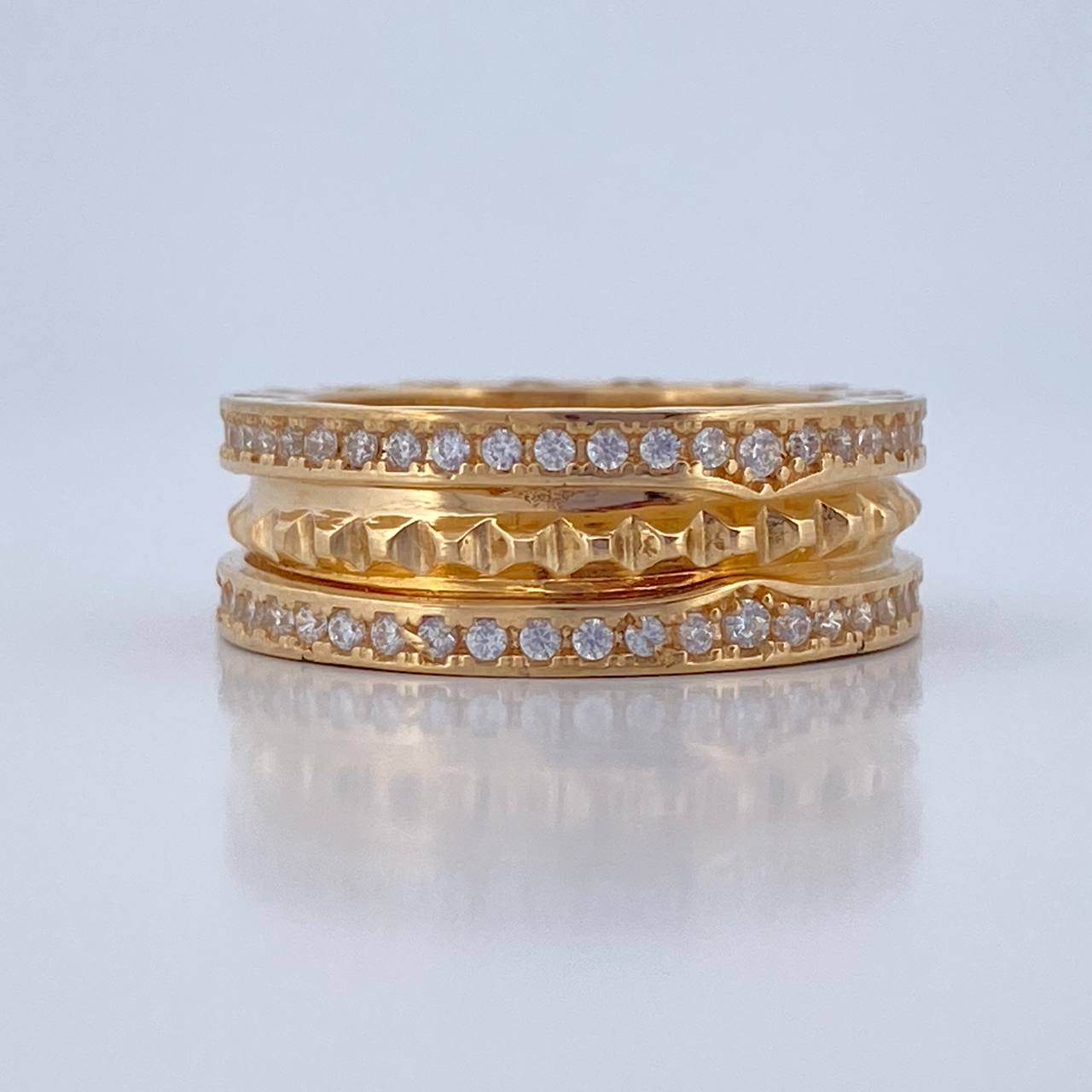 Anillo Argolla BV 9.25gr / T7 3/4 / Oro 18K $