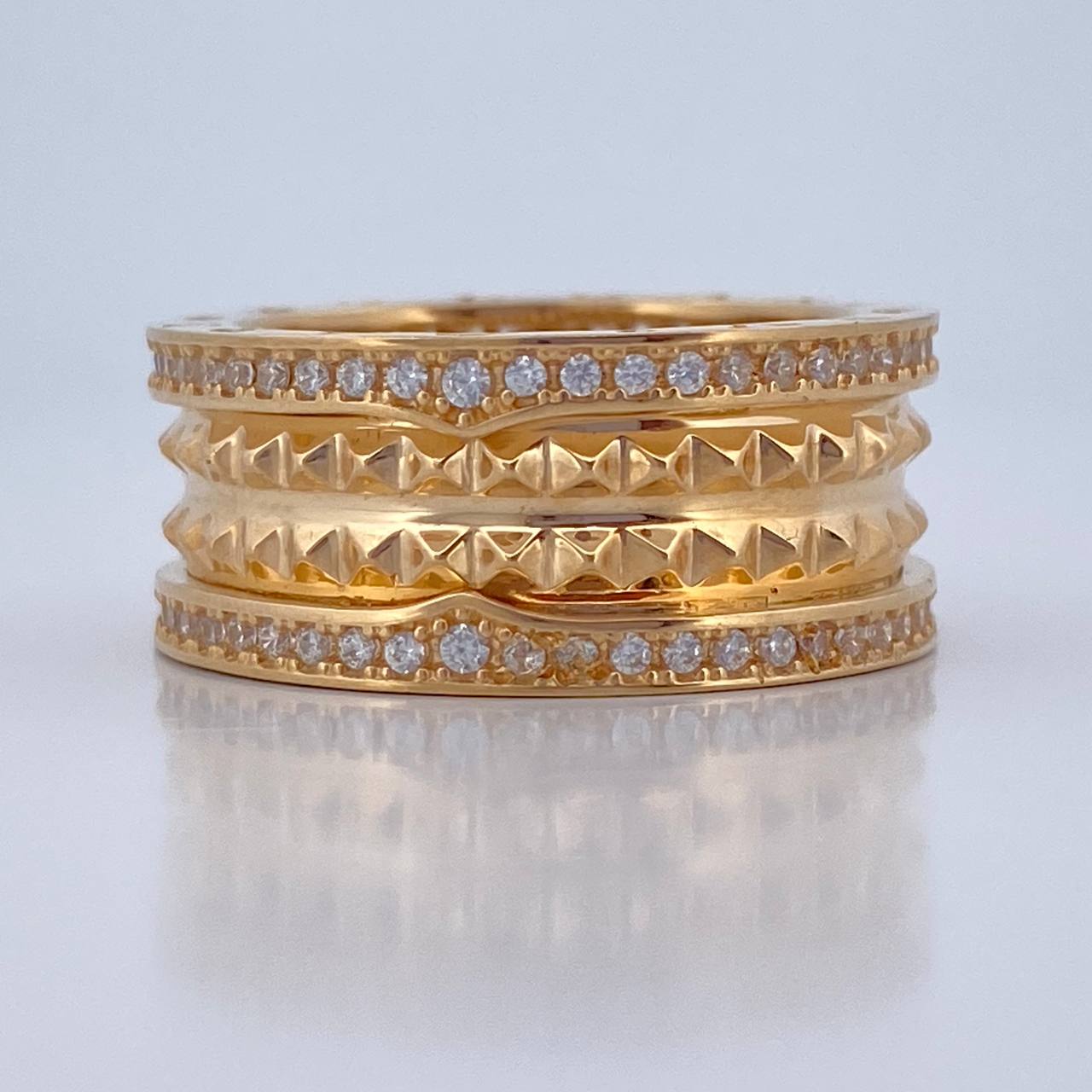 Anillo Argolla BV 12.75gr / T10 / Oro 18K $