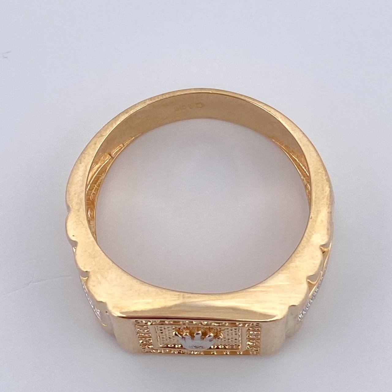 Anillo Sello Corona RX 7.45gr / T10 / Oro 18K $