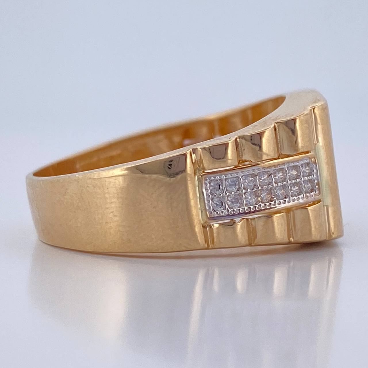 Anillo Sello Corona RX 7.45gr / T10 / Oro 18K $