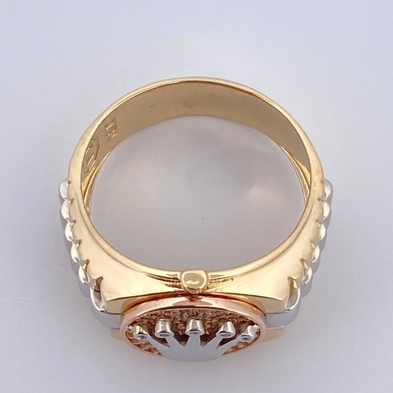 Anillo Correa Corona RX 6.85gr / T8 3/4 / Oro 18K $