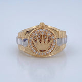 Anillo Correa Corona RX 7.35gr / T6 1/2 / Oro 18K $