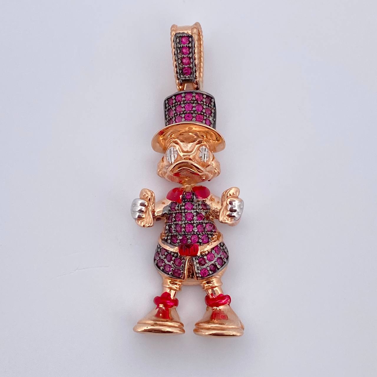 Dije Pato Furioso 5.3gr / 3.6cm / Oro 18K $