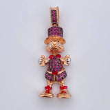 Dije Pato Furioso 5.3gr / 3.6cm / Oro 18K $