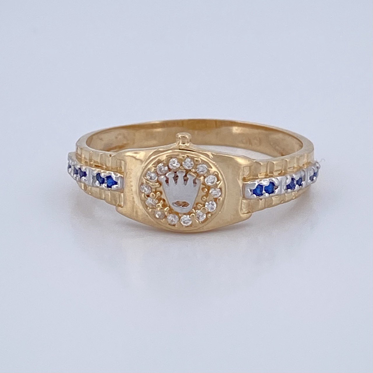 Anillo Correa Corona RX 3.5gr / T10 1/4 / Oro 18K $