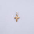 Dije Cruz Cristo 0.55gr / 1.9cm / Relieve Oro Amarillo 18K &