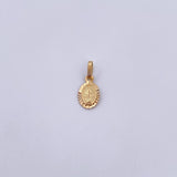 Dije Virgen Milagrosa 0.6gr / 1.4cm / Diamantado Oro Amarillo 18K &