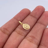 Dije Virgen Milagrosa 0.6gr / 1.4cm / Diamantado Oro Amarillo 18K &
