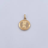 Dije Angel De La Guarda 1.2gr / 2.2cm / Troquelado Oro Amarillo 18K &