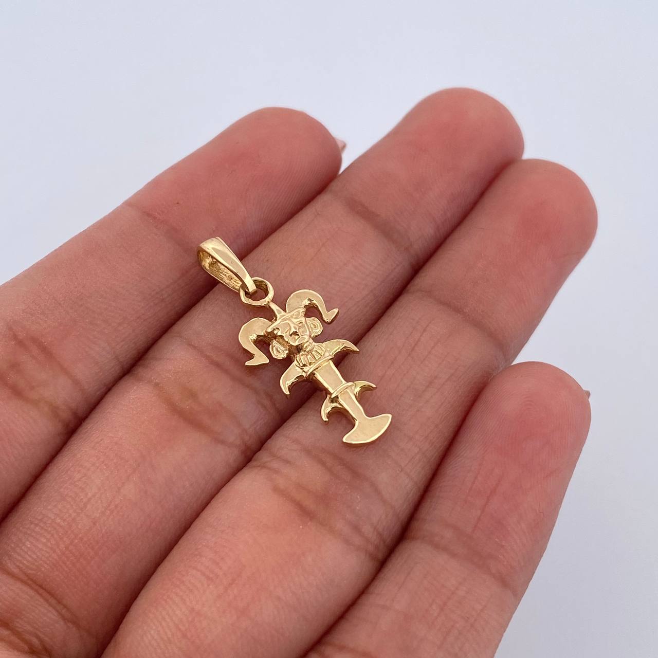 Dije Precolombino 1.1gr / 2.2cm / Oro Amarillo 18K &