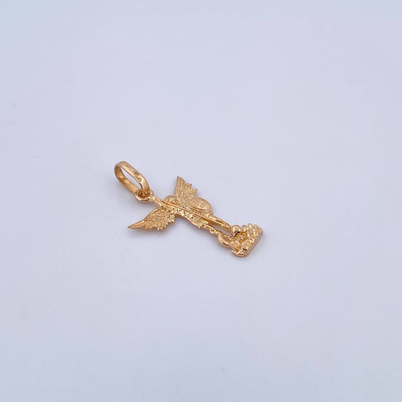 Dije San Miguel Arcangel 1.35gr / 2.7cm / Oro Amarillo 18K &