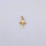 Dije Cruz Cristo 0.45gr / 1.6cm / Diamantado Oro Amarillo 18K &