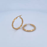 Candongas Tori 2.3gr / 2.7cm / Punteadas Oro Amarillo 18K &
