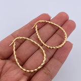 Candongas Dyla 2.1gr / 3.5cm / Ovaladas Oro Amarillo 18K &