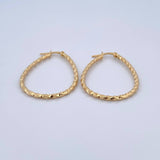 Candongas Dyla 2.1gr / 3.5cm / Ovaladas Oro Amarillo 18K &