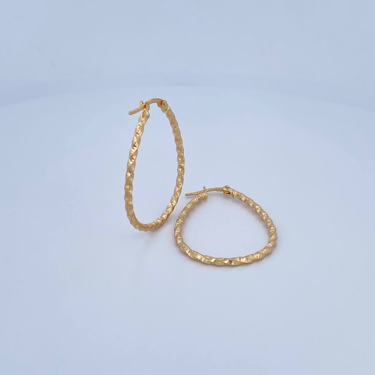 Candongas Dyla 2.1gr / 3.5cm / Ovaladas Oro Amarillo 18K &