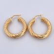Candongas Anny 5.4gr / 3cm / Punteadas Oro Amarillo 18K &