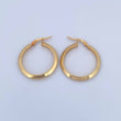 Candongas Clau 1.95gr / 2.7cm / Lisas Oro Amarillo 18K &