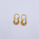 Candongas Reina 1.3gr / 2cm / Filigrana Oro Amarillo 18K &