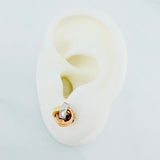 Topos Nudo 1.2g / 4.5mm Tres Oros 18K