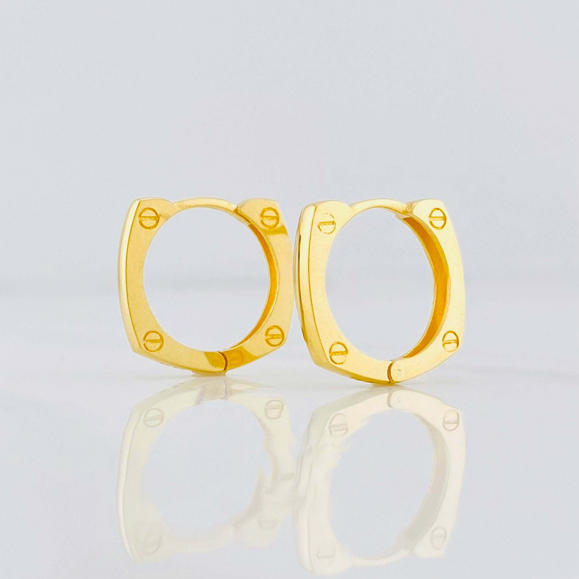 Candongas Tornillo 3.45g / 1.5cm Oro Amarillo 18K