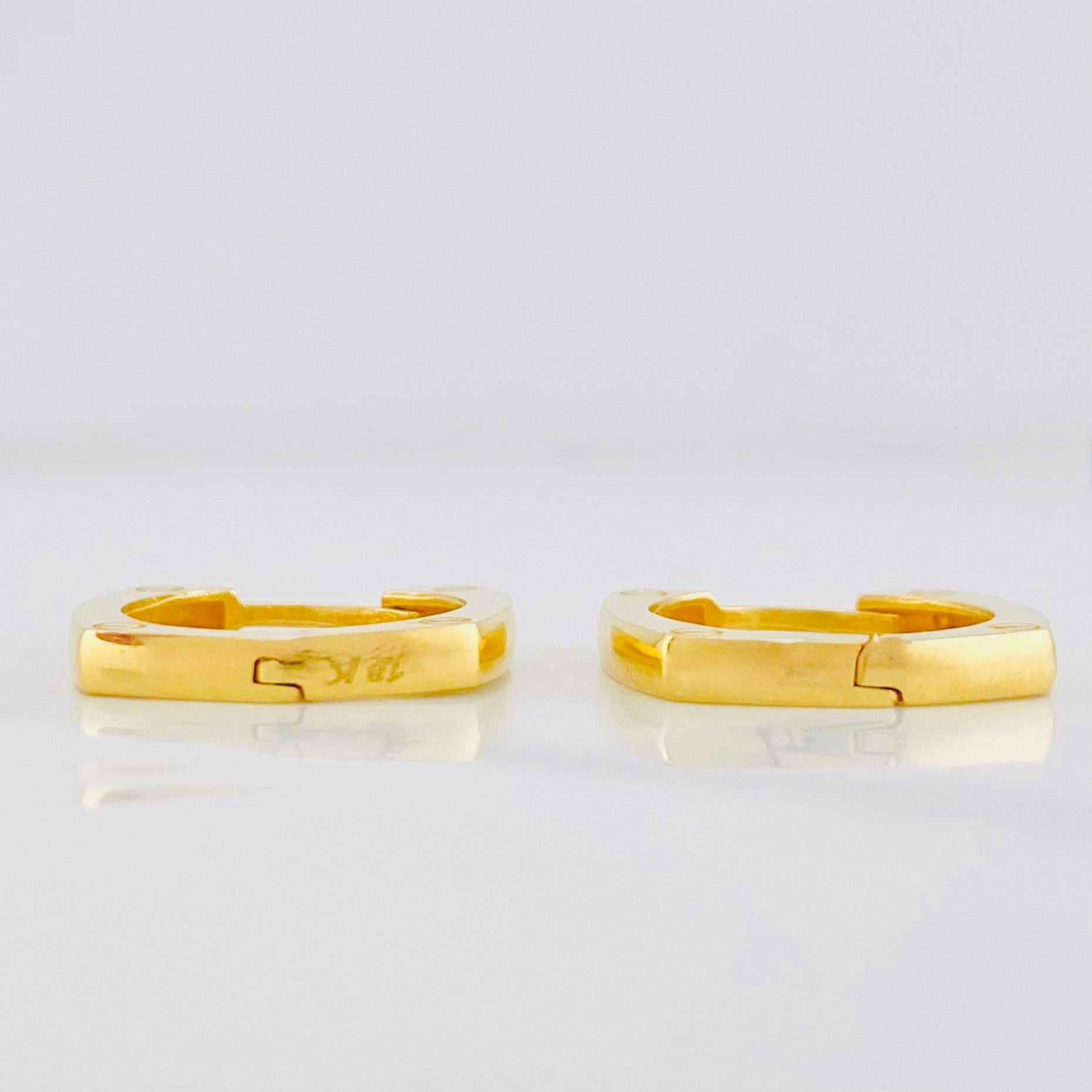 Candongas Tornillo 3.45g / 1.5cm Oro Amarillo 18K