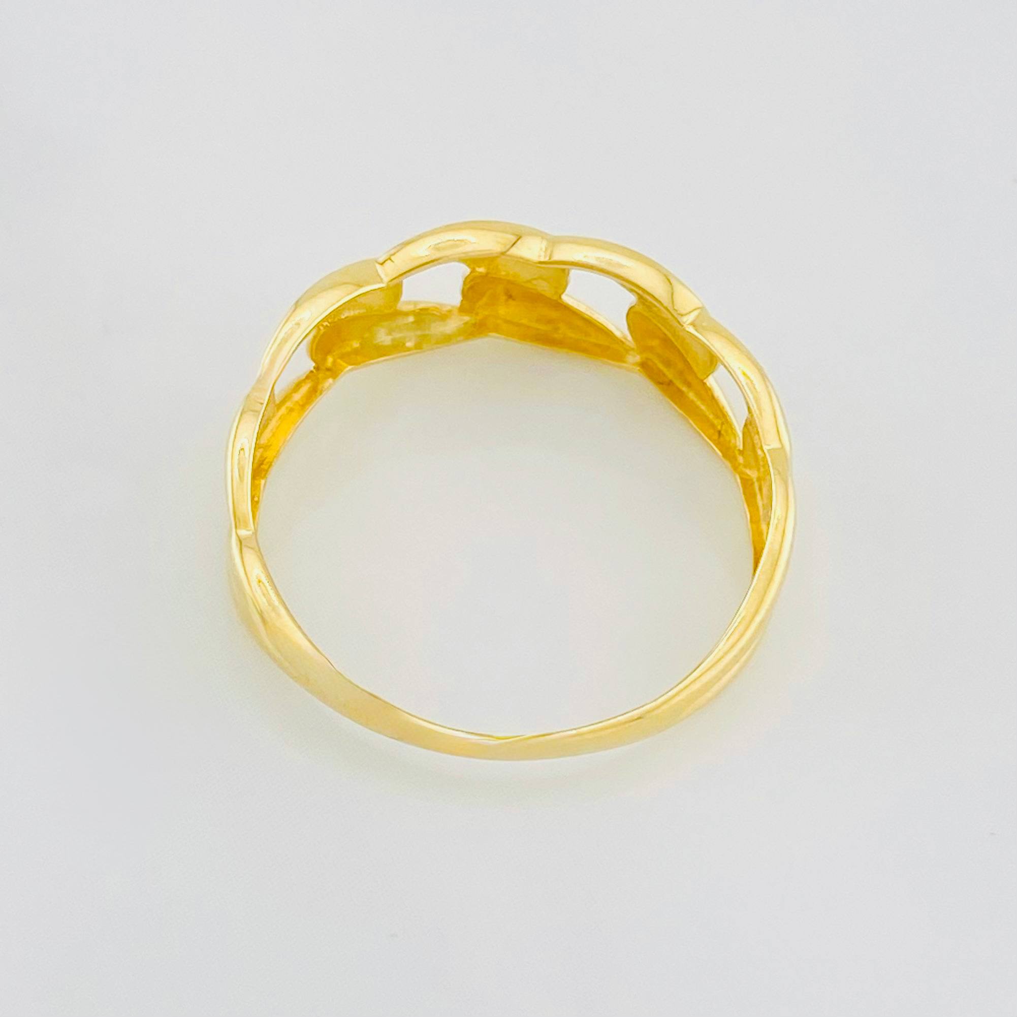 Anillo Cubano 1.5g / T6 3/4 Oro Amarillo 18K