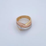 Anillo Alianza 5.55gr / T6 1/2 / Tres Oros 18K $
