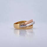 Anillo Alianza 5.55gr / T6 1/2 / Tres Oros 18K $