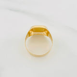Anillo Sello Estrella David 3.45g / T10 Oro Amarillo 18K