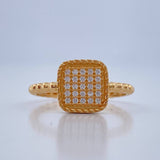 Anillo Cuadrado 2.15gr / T6 1/2 / Oro Amarillo 18K &