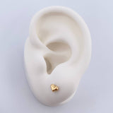 Topos Corazon 0.4gr / Troquelado Oro Amarillo 18K $