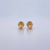 Topos Media Bola 0.4gr / 3mm / Diamantada Oro Amarillo 18K $