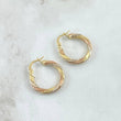 Candongas  Yussy 2.35gr / 2.5cm / Punteadas Tres Oros Oro Amarillo 18K