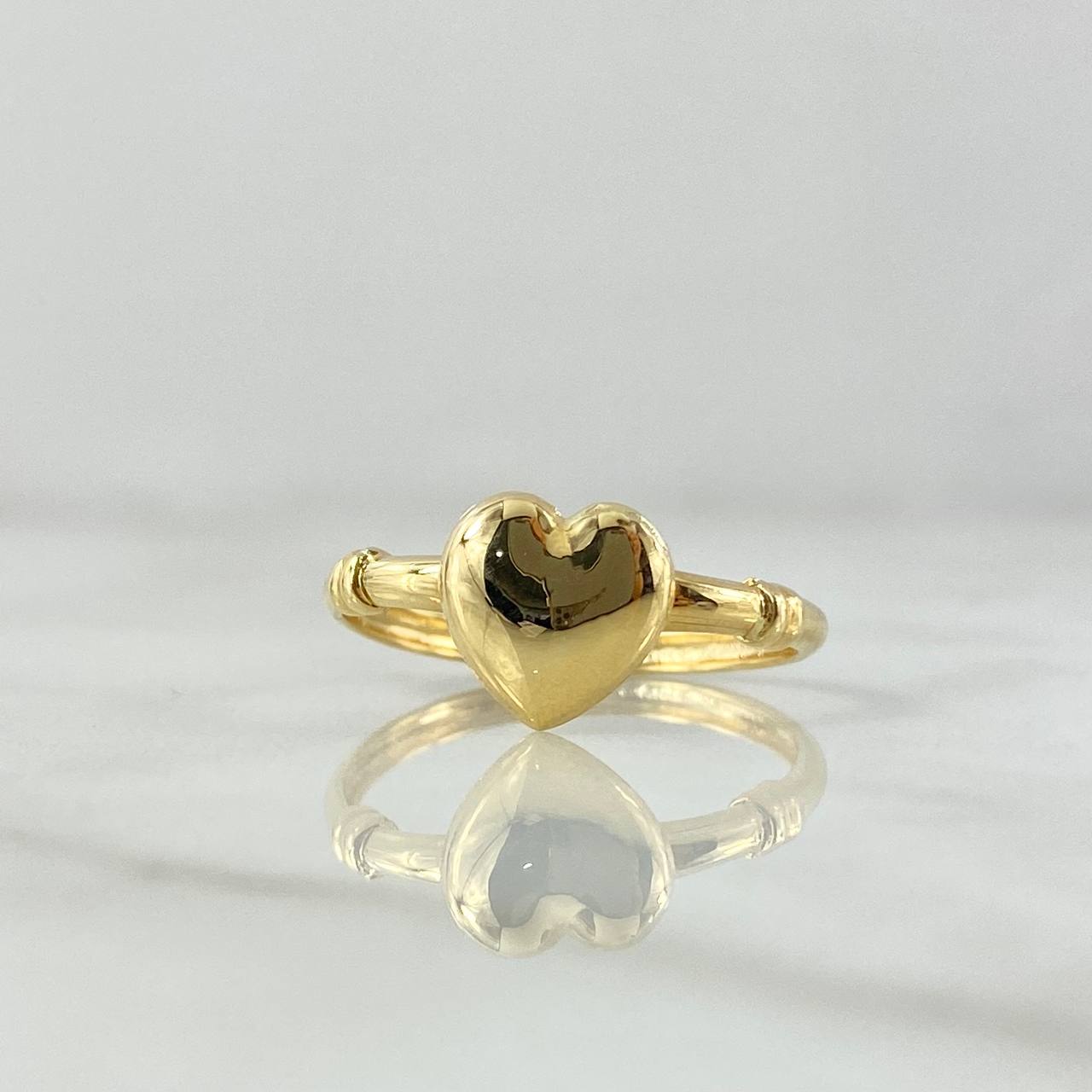 Anillo Corazón Nudos 1.2gr / T6 1/2 / Oro Amarillo 18K