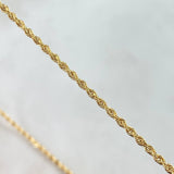 Cadena Lazo 5.45gr / 45cm / Oro Amarillo +3 18K *