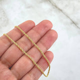 Cadena Lazo 1.65gr / 45cm / 1.65mm Oro Amarillo +3 18K ©