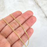 Cadena China 2.45gr / 45cm / 1.4mm Oro Amarillo +1 18K *