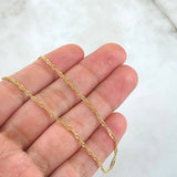 Cadena Singapur 1gr / 45cm / 1.5mm Oro Amarillo +3 18K *