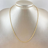 Cadena Singapur 0.95gr / 45cm / 1.6mm Oro Amarillo +3 18K