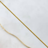 Cadena Franco 2gr / 45cm / 0.8mm Oro Amarillo +3 18K