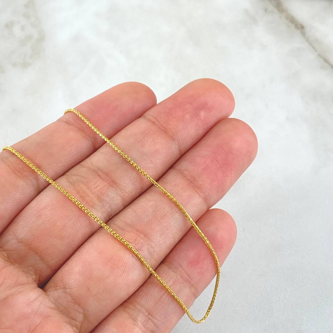Cadena Franco 2gr / 45cm / 0.8mm Oro Amarillo +3 18K