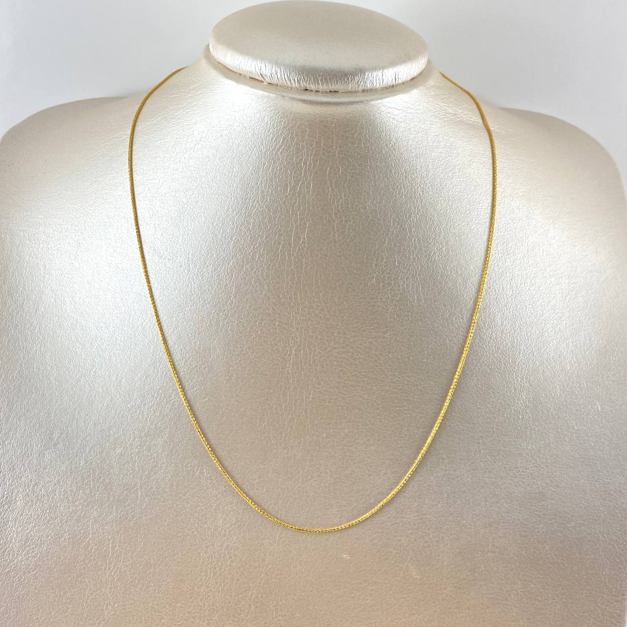 Cadena Franco 1.55gr / 40cm / 0.8mm Oro Amarillo +3 18K *
