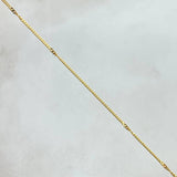 Cadena Cubana En Espiral 1.6gr / 45cm / 1mm Oro Amarillo +3 18K