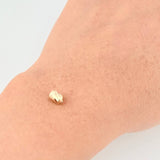 Herraje Cilindro Diamantado 0.15g / 0.6cm Oro Amarillo 18K