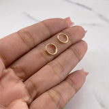 Candongas Aro 0.35gr / 0.9cm / Lisas Oro Amarillo 18K #