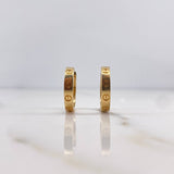 Candongas Tornillo 2.7gr / 1.3cm / Oro Rosa 18K #